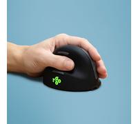 R-Go Tools Ratón R-GO HEWLL 948804 inalámbrico ergonómico Bluetooth para zurdos Negro