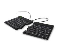 R Go Tools Split - Teclado ergonómico, AZERTY (francés), con Cable, Mini, Negro