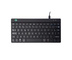 R-Go Tools Teclado DE Break Compacto AZERTY FR Negro CABLEADO FR