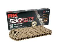 R&K RK XW-RING ORO-NERA 530ZXW/110 CATENA APERTA CON RIVETTO A BATTUTA