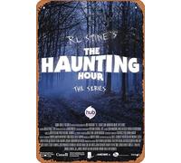 R.L. Stine's The Haunting Hour 2010 - Cartel de metal retro para decoración de pared, 30,5 x 20,3 cm, aspecto vintage