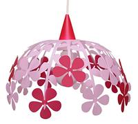 R&M Coudert - Lámpara de techo para habitación infantil, diseño de ramo de flores, color marfil y verde Framboise et Rose