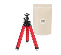 R Mini Luz Tabla Flexible Trípode Universal Universal para cámara compacta compacta Todas Las Marcas Canon Nikon Sony Fuji Pentax Panasonic. - Red - Marca Francesa Adaptable