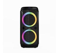 R-MUSIC - Party Boost M - Altavoz de Alta Potencia - Bluetooth 5.3, 11h de autonomía, RGB, Modo Karaoke, Micrófono con Cable, Mango Integrado, Ecualizador