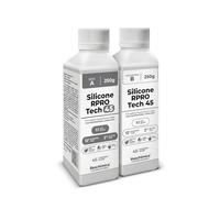 R PRO TECH 45 - Goma de Silicona Transparente No Tóxica Líquida para Fabricación de Moldes, Caucho para Moldes de Resina DIY 1:1 (500 gr)