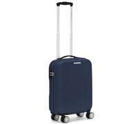 R Roncato Flight 4R Trolley Cabina Trolley, 55 cm, Deep Blue, 41x21x55, Trolley rígido, ultraligero, espacioso y funcional