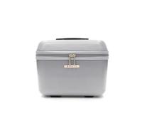 R RONCATO Neceser rígido con correa 19 x 27 x 34 cm, plateado, BEAUTY CASE, Clásico