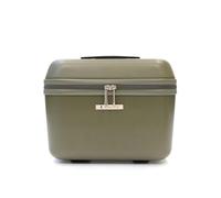 R Roncato Trolley FIBRA, expandible, Verde, BEAUTY CASE, Maleta rígida, ampliable, ruedas giratorias