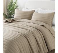 R. SHARE Colcha Cama Verano Primavera, Beige 200x220cm Colcha Bouti Cama 90, Acolchada para Cama o Sofá Suave y Transpirable, 100% Microfibra Edredón Verano-Oeko-Tex(Funda de Almohada no incluida)