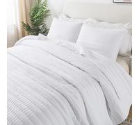 R. SHARE Colcha Cama Verano Primavera, Blanco 270x300cm Colcha Bouti Cama, Acolchada para Cama o Sofá Suave y Transpirable, 100% Microfibra Edredón Verano-Oeko-Tex(Funda de Almohada no incluida)