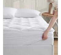 R.SHARE Protector de colchón de 180 x 200 cm, Suave, Transpirable, 360°, Engrosado, Lavable, Funda Protectora de colchón, Malla 3D, cubrecolchón para Cama con somier, Color Blanco