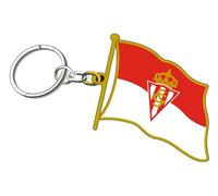 R. Sporting De Gijón | Llavero Bandera Escudo