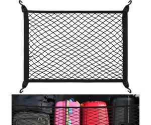 R-timer 1 Piezas Red de Maletero para Subaru Forester 2013-2018, Organizador Equipaje Nylon Elástica Rejilla Almacenamiento Resistente Malla Sujeción Sistema(80×60cm)