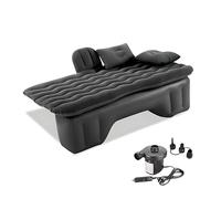 R-timer 1 Set Colchón Hinchable Coche para BMW 3er E90 E91 M-Tech 2005-2008, Cama Asiento Trasero Cojín Descanso Camping Viaje con Bomba Eléctrica Set,Black