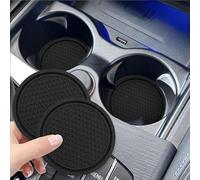 R-timer 2 Pcs Posavasos de Silicona para Coche para Citroen C5 X I 2022-2025, Posavasos Decorativos para Empotrar, Accesorio para Interior de Coche, Negro