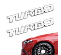 R-timer 2 Piezas Logo Emblema Adhesivo para BMW UP 320i 328i 330d 335i M3 M4,Insignia Decoración Carrocería Resistente Lavado Automático Diseño Deportivo Badge,Silver