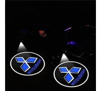 R-timer 2 Piezas Luces del Proyector de La Puerta del Coche para Mitsubishi EK X Endeavor i-MiEV L200, Luces de Bienvenida para Puerta de Coche Lámpara de Proyección de,Blue