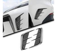 R-timer 2 Piezas Pegatinas de Ventilación Lateral para Polestar 3 2025 2024 2023 2022, Decoración Aleta Coche, Accesorios Exteriores Fibra de Carbono, Diseño Deportivo Branquias,Carbon Fiber