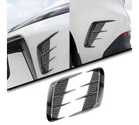 R-timer 2 Piezas Pegatinas de Ventilación Lateral para VW T-Cross 2019-2023, Decoración Aleta Coche, Accesorios Exteriores Fibra de Carbono, Diseño Deportivo Branquias,Black