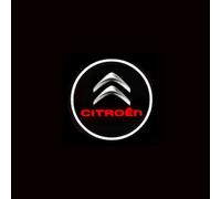 R-timer 2 Piezas Proyector Puerta Coche para Citroën C4 Hybride (2024-2026) MHEV, Luces de Bienvenida LED Inalámbricas HD Accesorios Tuning Fácil Instalación