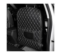 R-timer 2 Unidades Protector Asiento Coche para Hyundai I10 I20 I30 I40 IX20 IX35, Funda Respaldo de Cuero PU con Bolsillo de Almacenamiento Accesorios