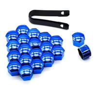 R-timer 20 Tapas para Tuercas de Rueda para Citroen C1 C2 C3 C4 C5, Tapones Tornillos Ruedas Coche Tapas Protectoras para Tornillos y Tuercas de Rueda,Blue-19mm