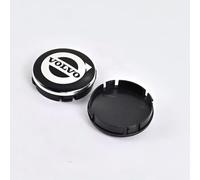 R-timer 4 Piezas Coche Modificación Tapacubos para Volvo V90 Cross Country 2017-2025, Accesorios para Coche Impermeable AntióXido Embellecedor,64mm New Black