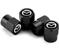 R-timer 4 Piezas Tapas de Válvula de Coche para Mazda 2 2007-2010, Aluminio Tapas de Válvula Prueba de Fugas Tapones Válvulas de Neumáticos