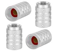 R-timer 4 Tapas Tapones Valvula Coches para Citroen C4 SpaceTourer 2018-, Aluminio Tapas para Válvulas de Neumáticos Cubre Válvula Automóviles Acessórios,Silver