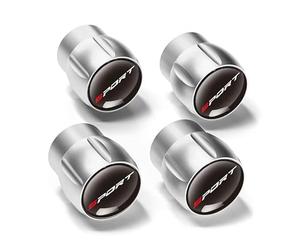 R-timer 4Pcs Tapones de Válvula de Aluminio para Citroen C4L C5 C6 C8 C-Elysee VTS C-Crosser Jumpy Nemo Picasso,Tapones Válvulas de Neumáticos Aluminio Anodizado,ImpermeableResistente,Silver