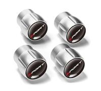 R-timer 4Pcs Tapones de Válvula de Aluminio para Dacia Duster Frühling Logan Sandero Jogger Lodgy Bigster Dokker,Tapones Válvulas de Neumáticos Aluminio Anodizado,ImpermeableResistente,Silver