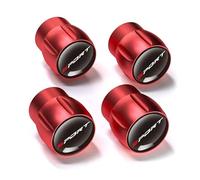 R-timer 4Pcs Tapones de Válvula de Aluminio para FIAT Tipo Abarth Pulse Strada 600 Doblo GT,Tapones Válvulas de Neumáticos Aluminio Anodizado,ImpermeableResistente,Red