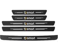 R-timer 5 Piezas Pegatinas Protectoras de Umbral Fibra Carbono para Smart Fortwo 451 453 Forfour 450 452 454, Listones de Umbral Puerta Decoración Estribos Accesorios