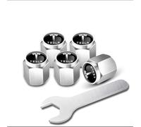 R-timer 5 Tapas de Aluminio para vástago de válvula de neumático para Tesla Model 3 2023-, Antipolvo Impermeables Accesorios Polvo y Fugas,Silver