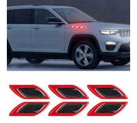 R-timer 6 Piezas Pegatinas Reflectantes 3D para Honda N-One I/2 | 2012-2020, Protección Resina Epoxi Alta Visibilidad Tiras de Seguridad,Red