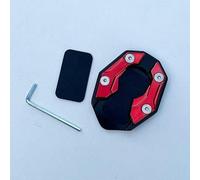 R-timer Ampliación de Caballete Lateral para Harley Davidson Road Glide Ultra, Placa de Soporte de Moto en Material de Alta Resistencia, Extensión de Pata de Cabra,Red