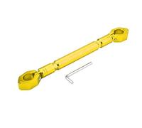 R-timer Barra de Refuerzo de Manillar Ajustable para Triumph Street Triple Union Jack, Travesaño de Soporte Moto en Material Premium,Yellow