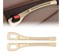 R-timer Elleno de Espacio para Asiento de Automóvil de 2 Piezas para Renault Clio 2016-2020 2021 2022 2023 2024, Llena el Espacio Entre La Consola del Asiento,Beige