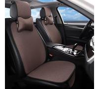 R-timer Funda de Lino Asiento de Coche para Dodge Durango III (WD) | 2010-2020, Traiga Dos Almohadas para el Cuello, Transpirable y Suave, Antideslizante,2PCS