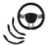 R-timer Funda de Volante para Mini Cooper S Jcw F54 F55 F56 F60 R60 | Fibra Sintética Segmentada Antideslizante Accesorios de Interior de Coche 3 Pzas