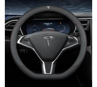 R-timer Funda Volante Coche para Tesla Model 3 Model Y Model S Model X, Protector Volante Coche Accesorio Interior, Antideslizante, Duradera, Fácil de Instalar,D-Shape-B