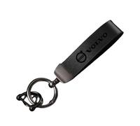 R-timer Llaveros de Coche para Volvo, Resistente al Desgaste y al Polvo Accesorios para Llaves de Coche Piezas de Repuesto Decorativas Moda Personalizada y Regalos,Black-L