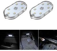 R-timer Luz Interior Coche LED para Audi A5 S5 Cabrio 2-Door 2-Türer 2010-2013, Lámpara de Lectura Táctil Magnética Iluminación Techo Fijación Velcro Accesorios,2pcs mag