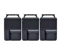 R-timer Organizador Maletero para Hyundai I20 2020-2025 | Cuero PU indeformable, bolsillos de malla & caja con tapa. Bolsa colgante de reposacabezas para ahorrar espacio en el maleter