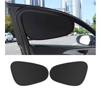 R-timer Parasol Coche para DS 7 2026 2025 2024 2023 2022, 2 Piezas Ventana Lateral con Protección UV Adhesión Estática Plegable Negro para Viaje