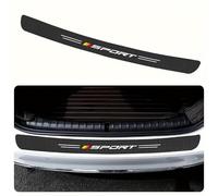 R-timer Protector de Maletero para Audi Q5 2016-2025 | Protector Resistente Maletero Parachoques Trasero Fibra de Carbono Cuero Antirasguños Impermeable