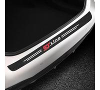 R-timer Protector de Parachoques Trasero de Fibra Carbono para Ford Focus Turnier 4 (IV) HP I 2018-2025, Protección Borde de Carga, Protectores para Paragolpes Trasero Coche