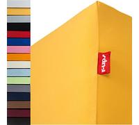 r-up Beste sábana bajera 140x200-160x220 hasta 35cm de alto de muchos colores 95% algodón / 5% elastano 230g/m² (amarillo soleado)