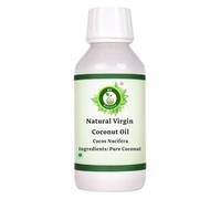 R V Essential Aceite de coco virgen natural 100ml (3.38oz)- Cocos Nucifera (100% puro y natural Prensado en frío) Natural Virgin Coconut Oil