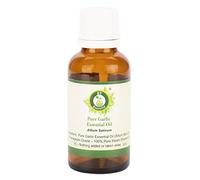 R V Essential Aceite esencial de ajo puro 5ml (0.169oz)- Allium Sativum (100% puro y vapor natural destilado) Pure Garlic Essential Oil